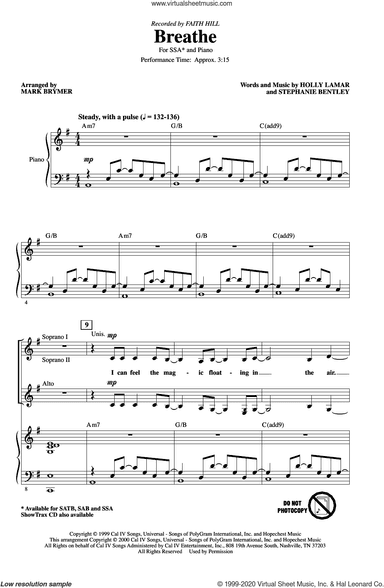 Breathe (arr. Mark Brymer)