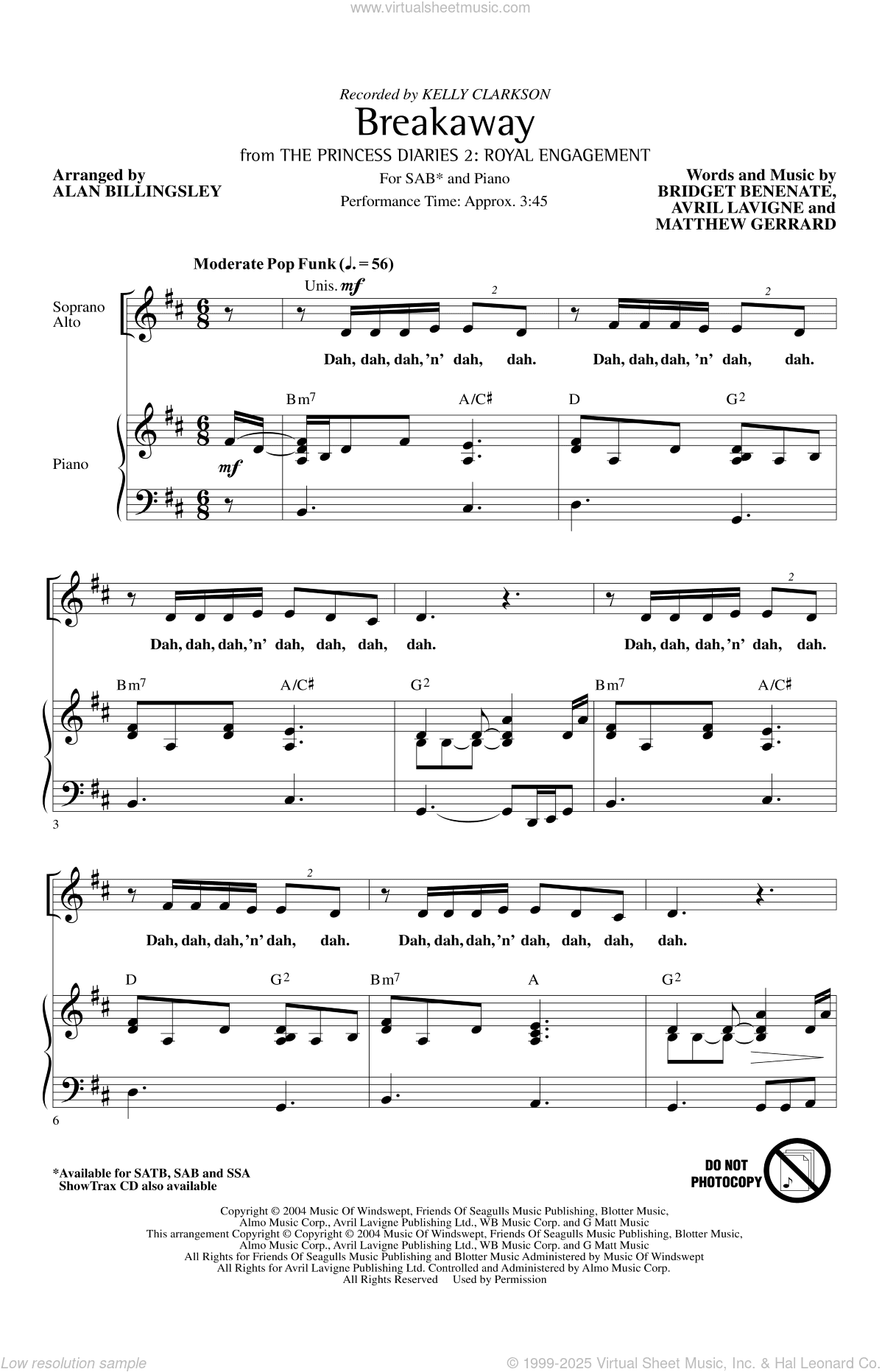Breakaway (arr. Alan Billingsley)