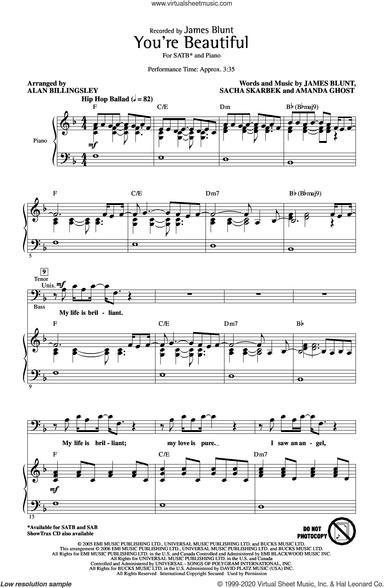 You're Beautiful (arr. Alan Billingsley)