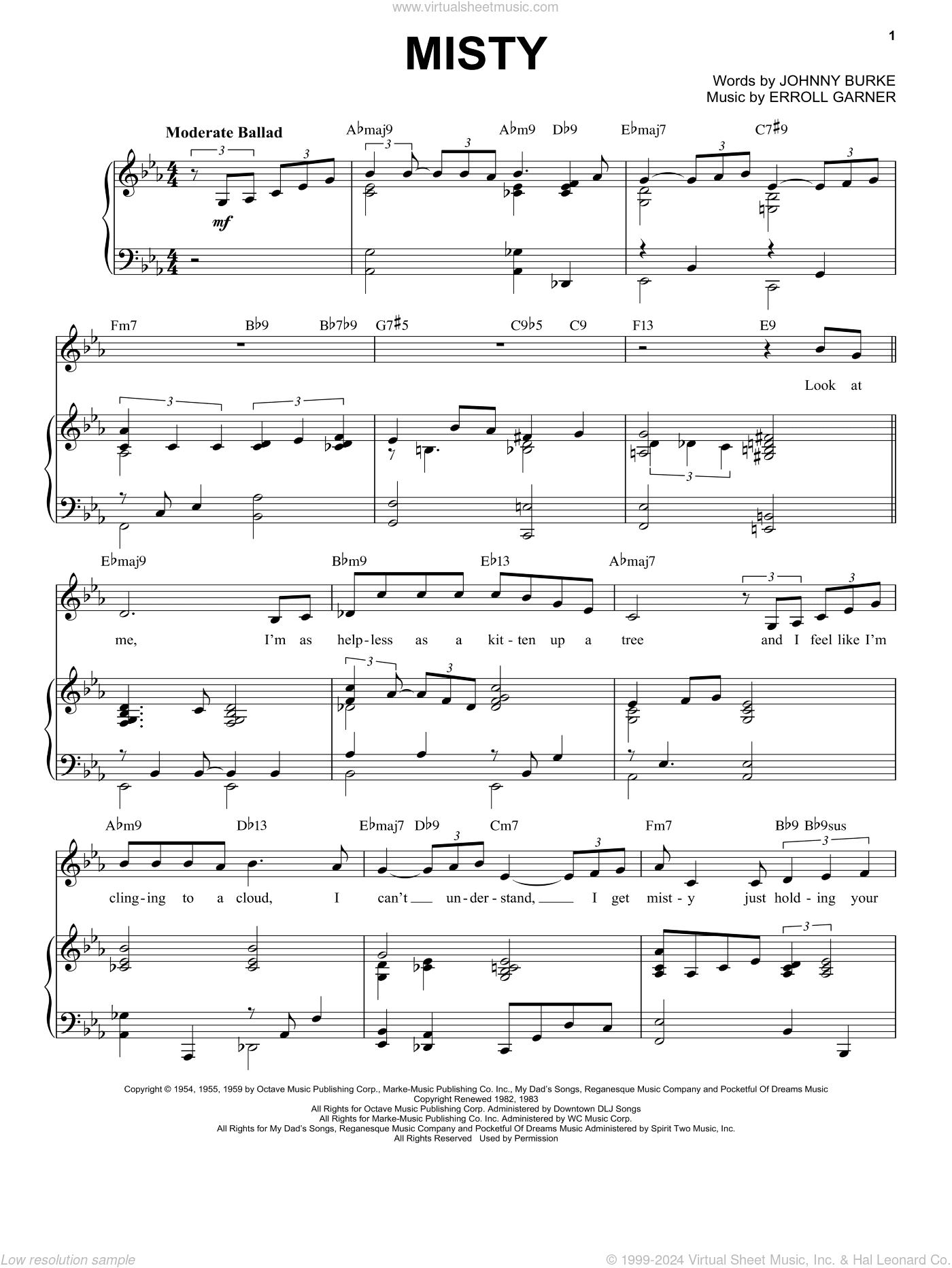 Misty [Jazz version] (arr. Brent Edstrom)