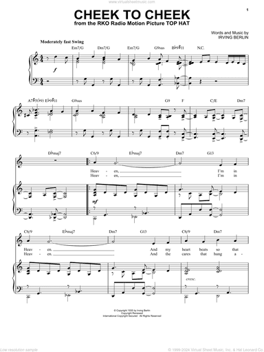 Cheek To Cheek [Jazz version] (arr. Brent Edstrom)