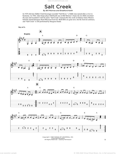 Salt Creek (arr. Fred Sokolow)