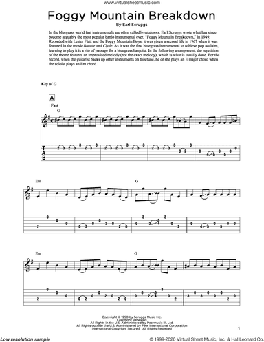 Foggy Mountain Breakdown (arr. Fred Sokolow)