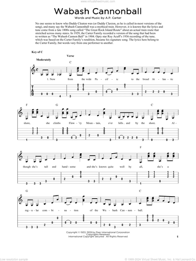Wabash Cannonball (arr. Fred Sokolow)