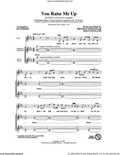 You Raise Me Up (arr. Ed Lojeski)