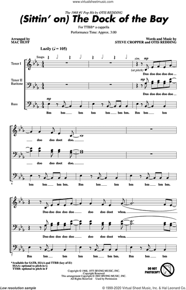 (Sittin' On) The Dock Of The Bay (arr. Mac Huff)