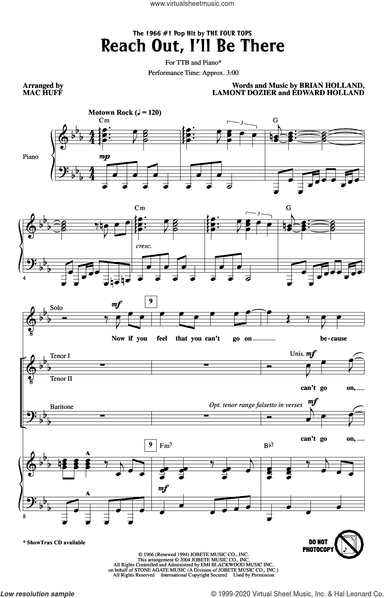 Reach Out I'll Be There (arr. Mac Huff)
