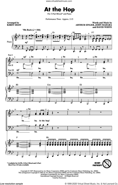 At The Hop (arr. Kirby Shaw)