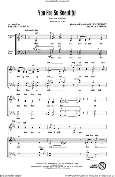 You Are So Beautiful (arr. Paris Rutherford)