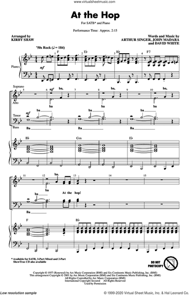 At The Hop (arr. Kirby Shaw)