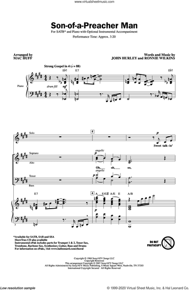 Son-Of-A-Preacher Man (arr. Mac Huff)