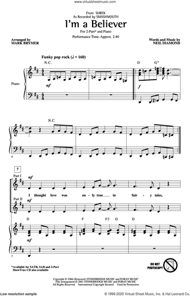 I'm A Believer (from Shrek) (arr. Mark Brymer)