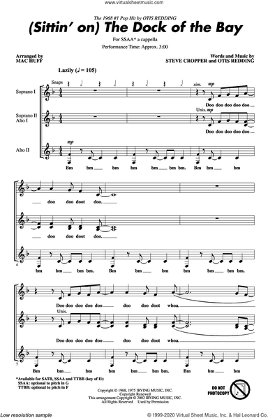 (Sittin' On) The Dock Of The Bay (arr. Mac Huff)