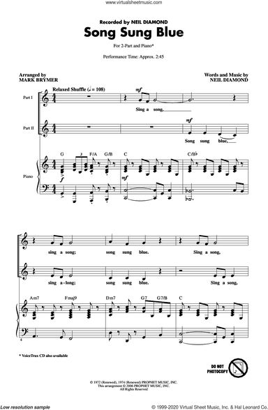 Song Sung Blue (arr. Mark Brymer)