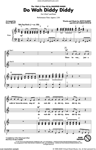 Do Wah Diddy Diddy (arr. Mac Huff)