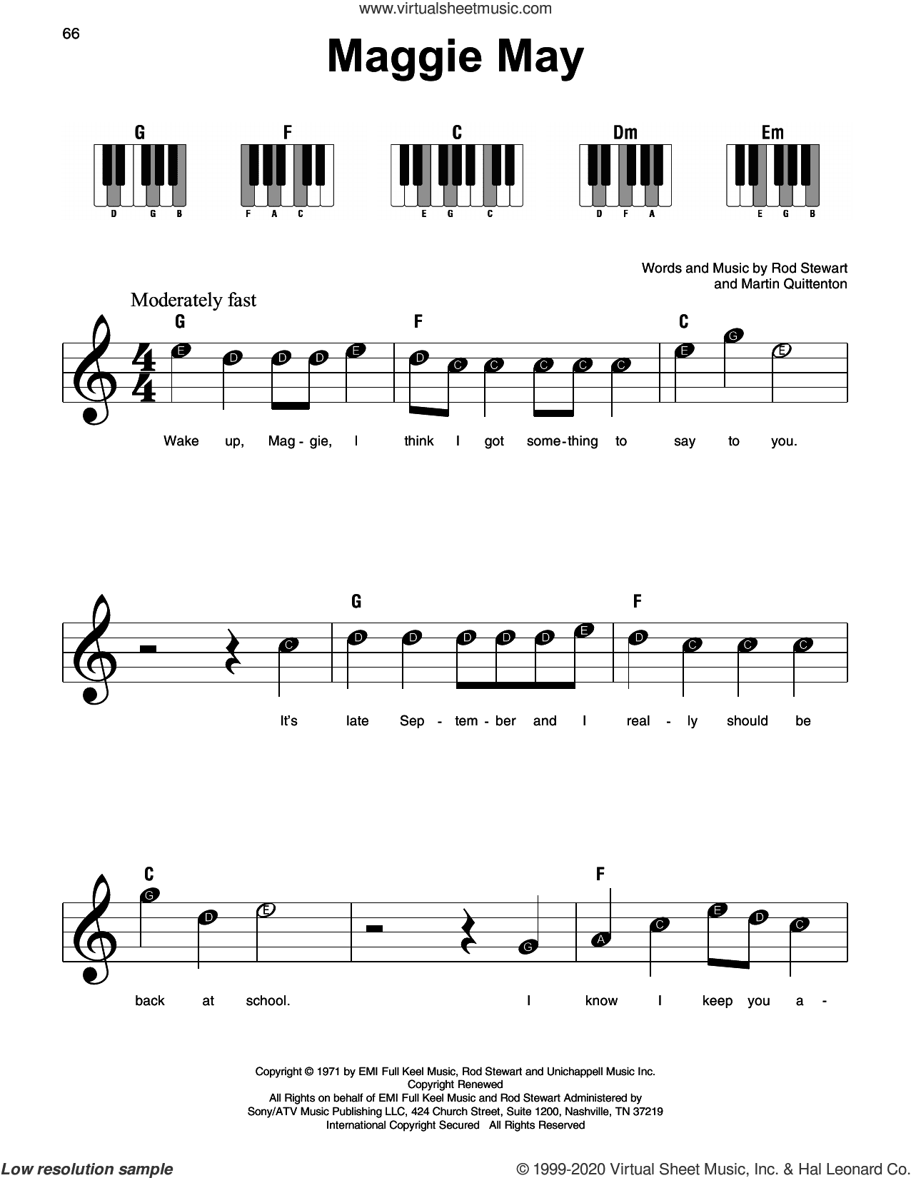 Maggie May, (beginner)