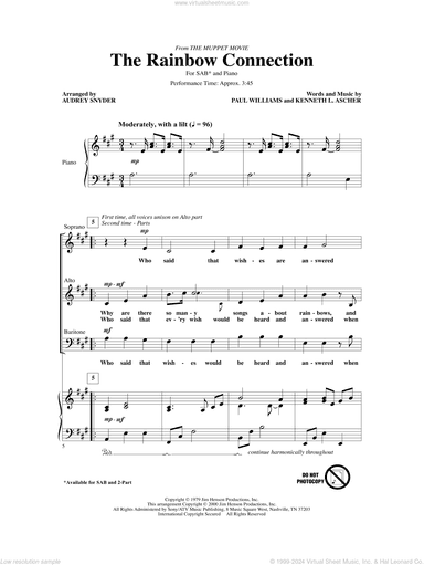 The Rainbow Connection (arr. Audrey Snyder)