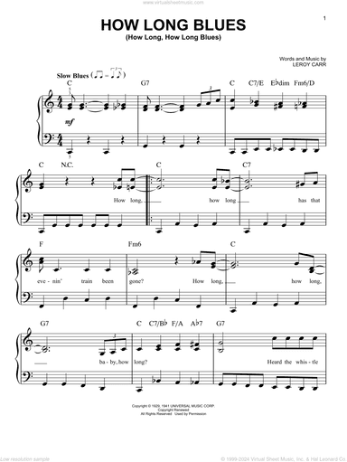 How Long Blues (How Long, How Long Blues)