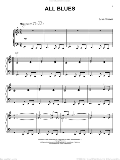 All Blues, (beginner)
