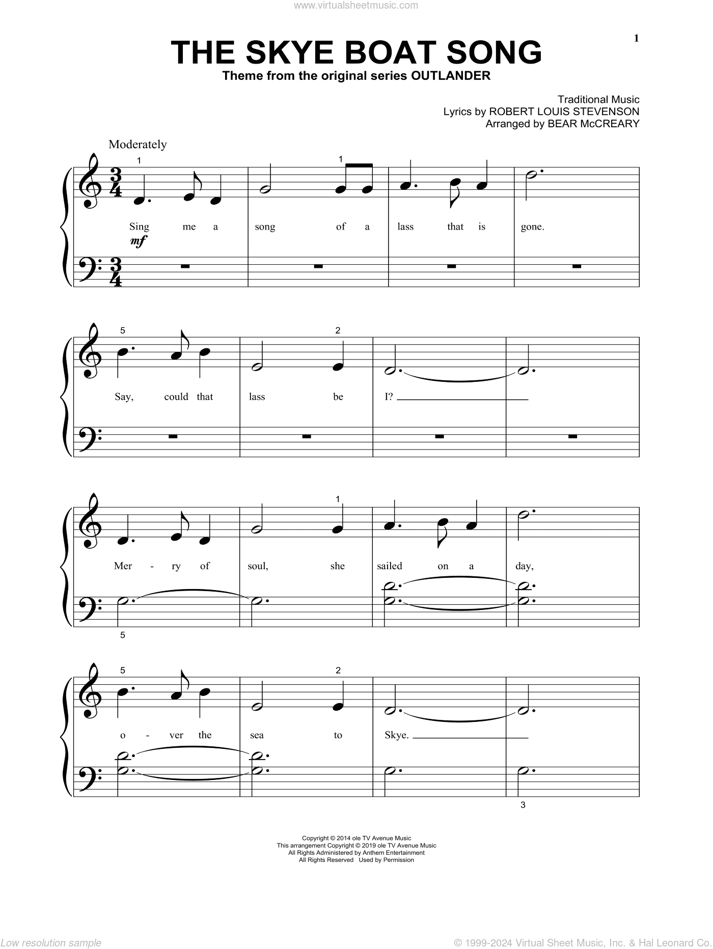 The Skye Boat Song (from Outlander) (arr. Bear McCreary)