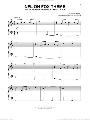 NFL On Fox Theme, (beginner)
