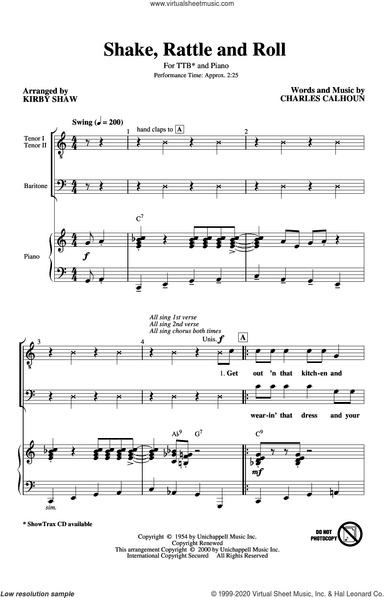 Shake, Rattle And Roll (arr. Kirby Shaw)