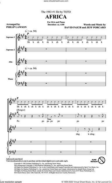 Africa (arr. Philip Lawson)