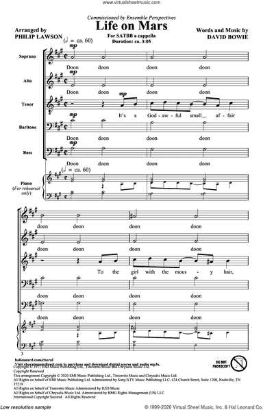 Life On Mars (arr. Philip Lawson)