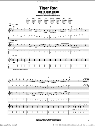 Tiger Rag (Hold That Tiger)