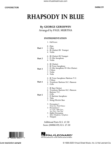 Rhapsody in Blue (arr. Paul Murtha) (COMPLETE)