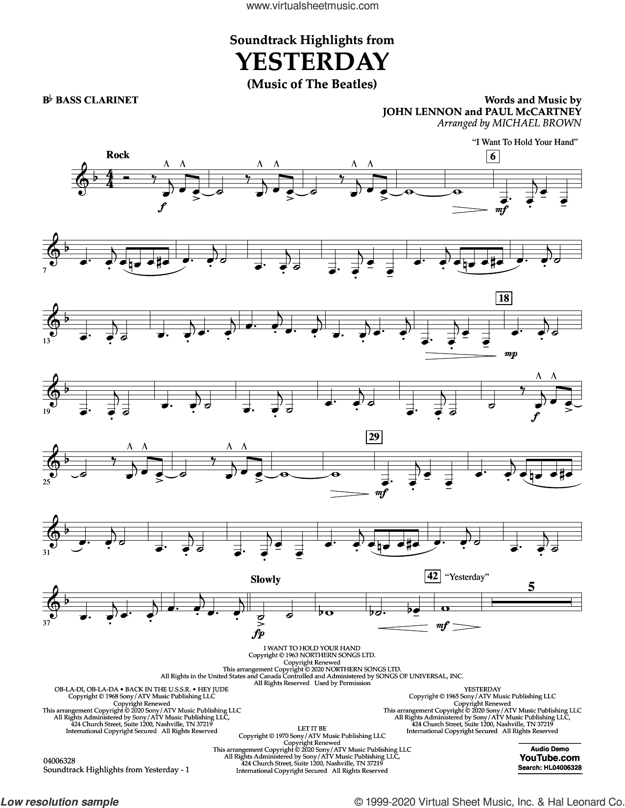 Highlights from Yesterday (Music Of The Beatles) (arr. Michael Brown)