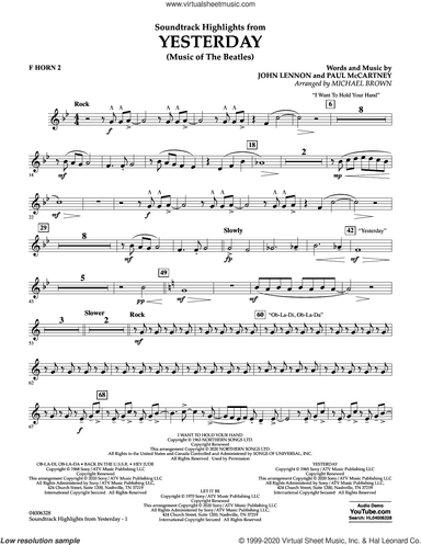 Highlights from Yesterday (Music Of The Beatles) (arr. Michael Brown)