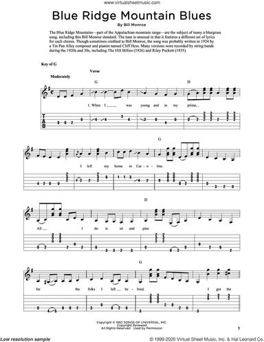 Blue Ridge Mountain Blues (arr. Fred Sokolow)