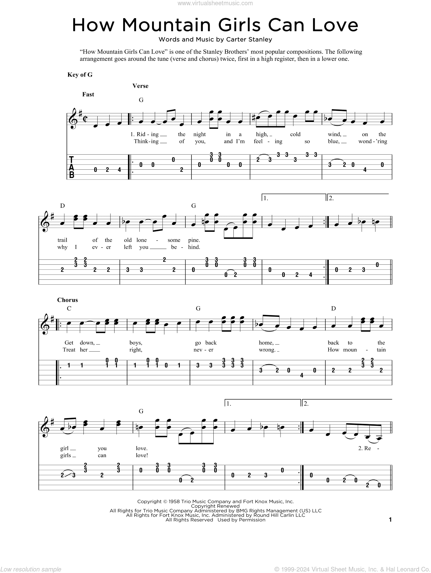 How Mountain Girls Can Love (arr. Fred Sokolow)