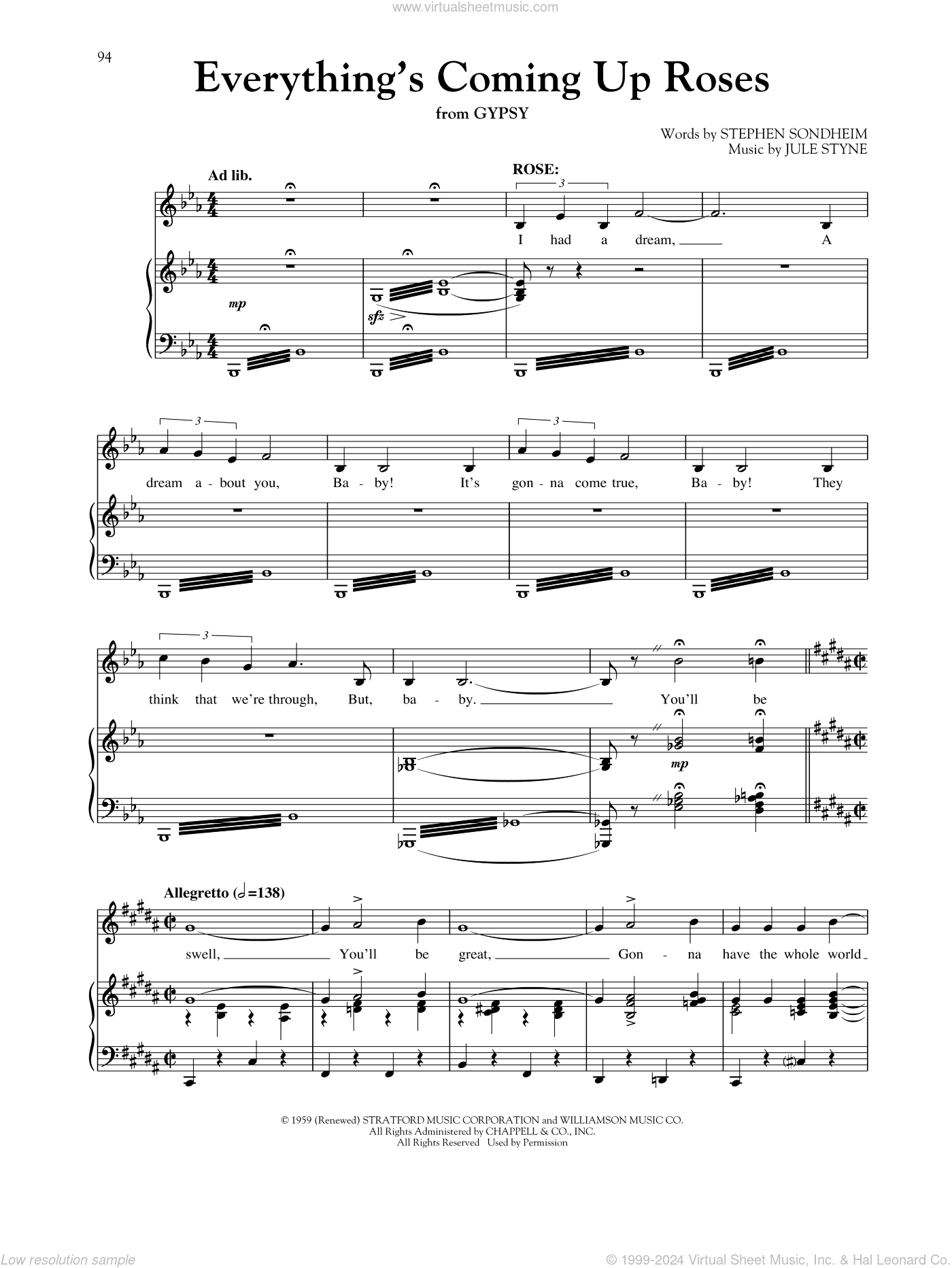 Everything's Coming Up Roses (from Gypsy) (arr. Richard Walters)
