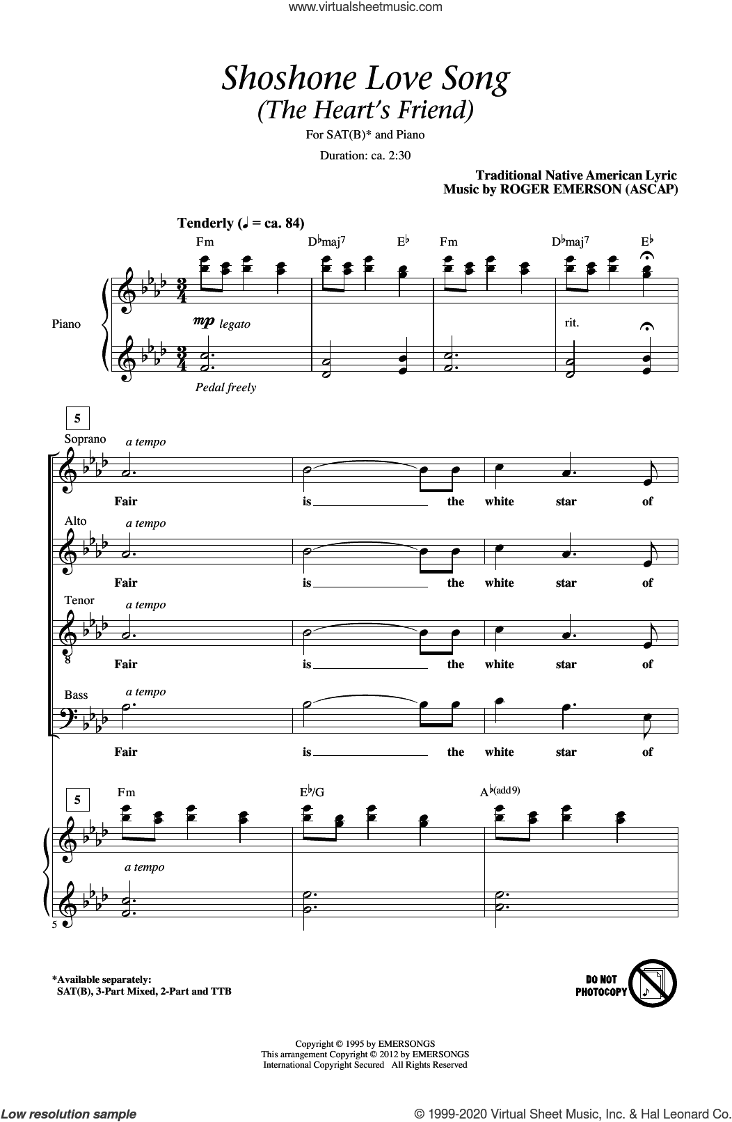Shoshone Love Song (The Heart's Friend)