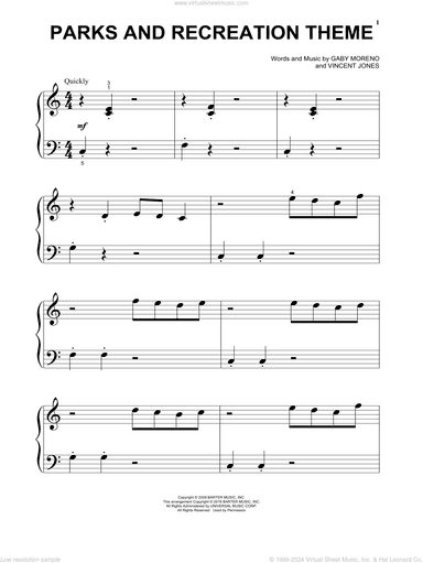 Parks And Recreation Theme, (beginner)