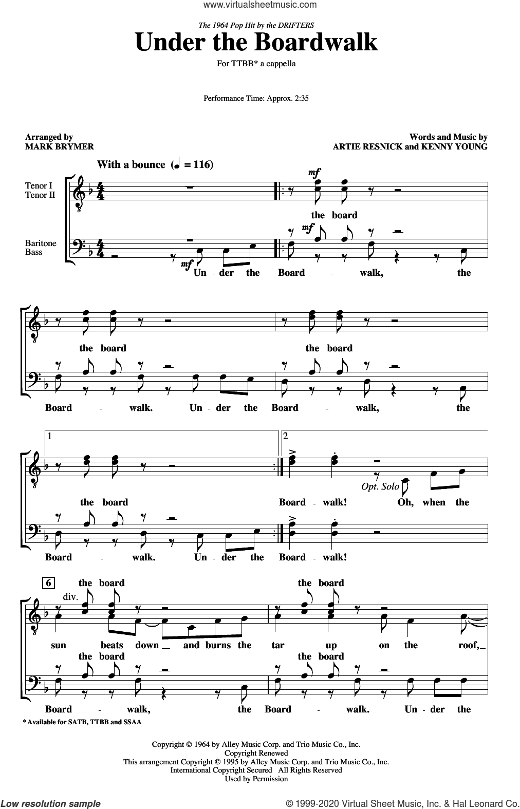 Under The Boardwalk (arr. Mark Brymer)