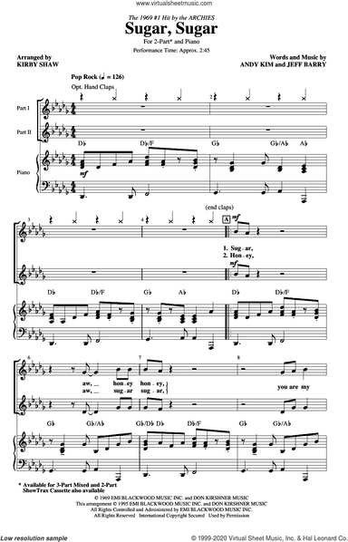 Sugar, Sugar (arr. Kirby Shaw)