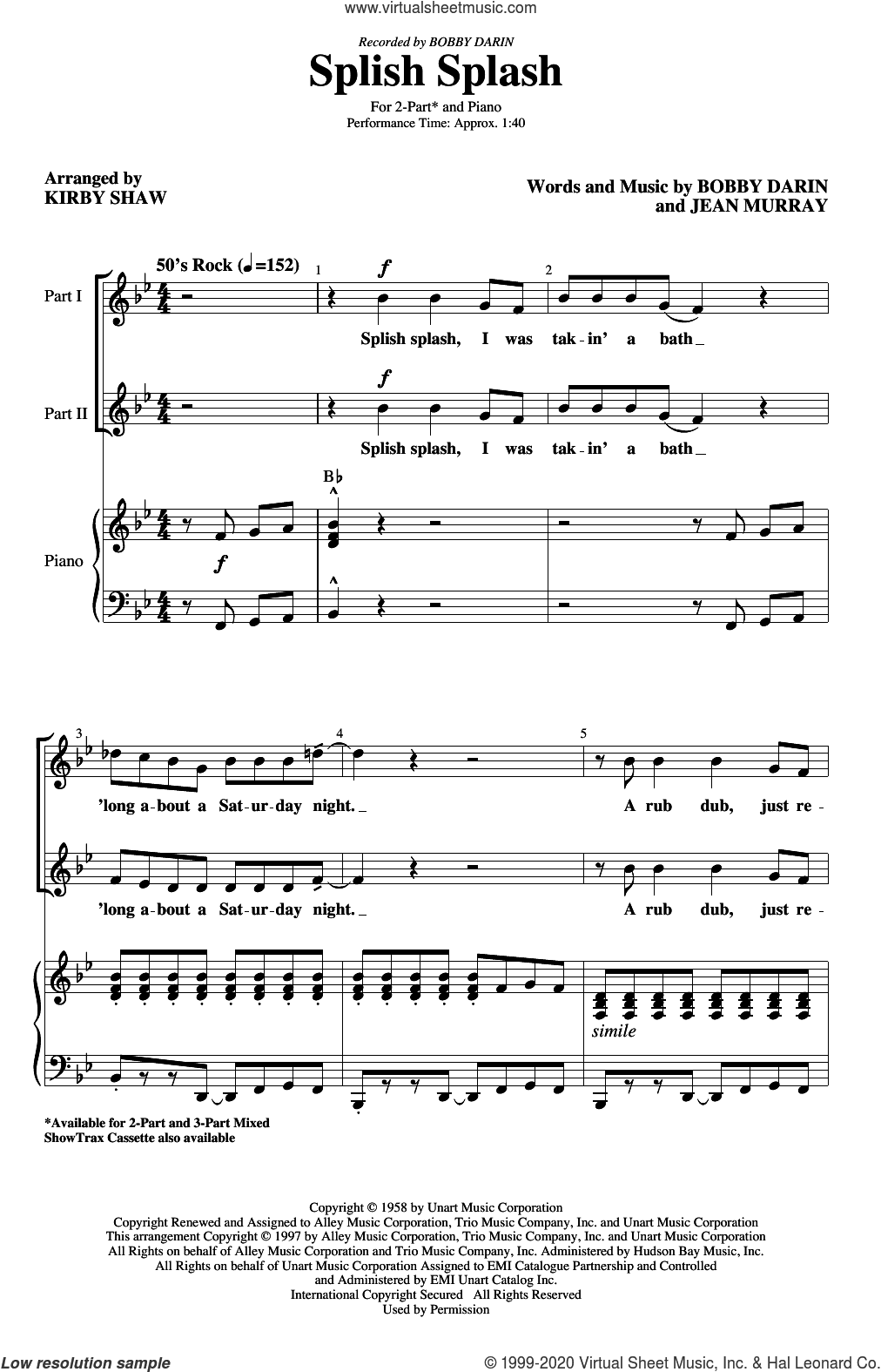 Splish Splash (arr. Kirby Shaw)