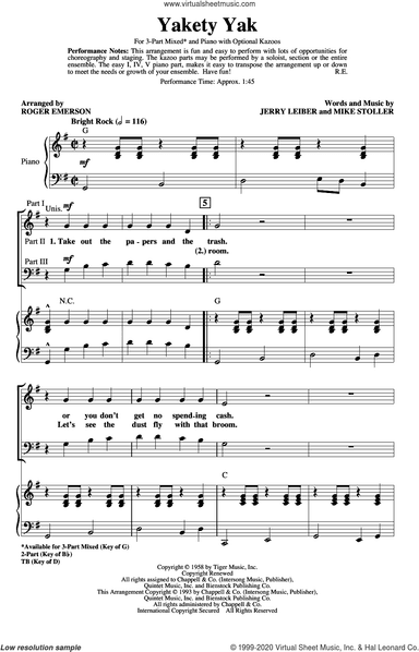 Yakety Yak (arr. Roger Emerson)