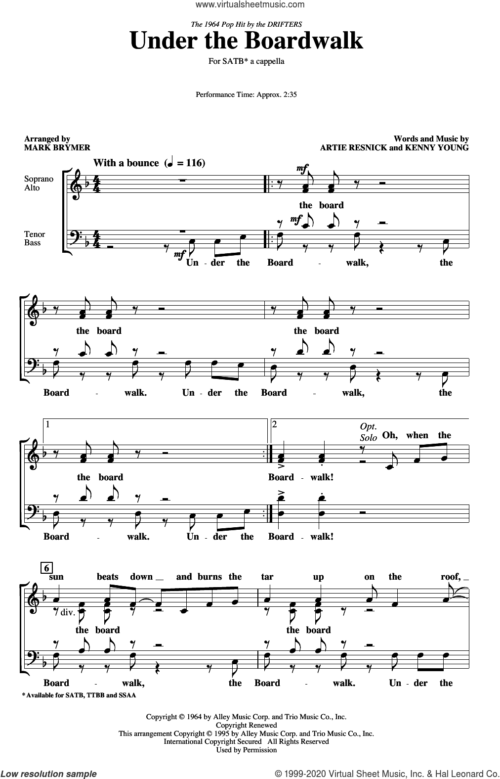Under The Boardwalk (arr. Mark Brymer)