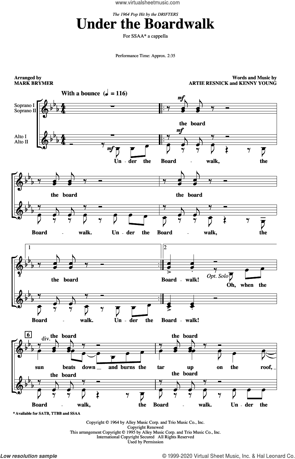 Under The Boardwalk (arr. Mark Brymer)