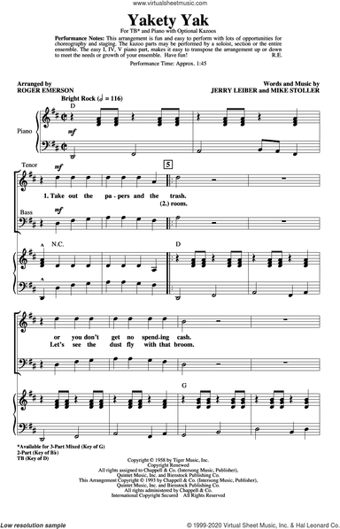 Yakety Yak (arr. Roger Emerson)