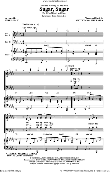 Sugar, Sugar (arr. Kirby Shaw)