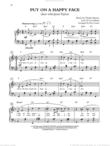 Put On A Happy Face (arr. Dan Coates)