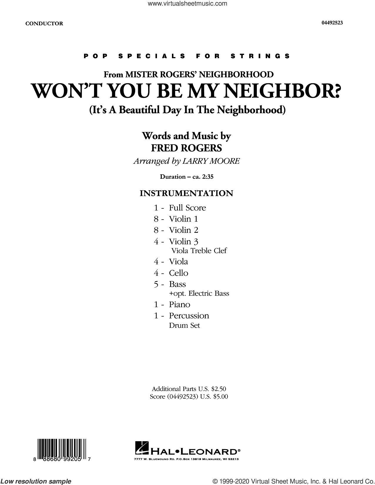 Won't You Be My Neighbor? (arr. Larry Moore)