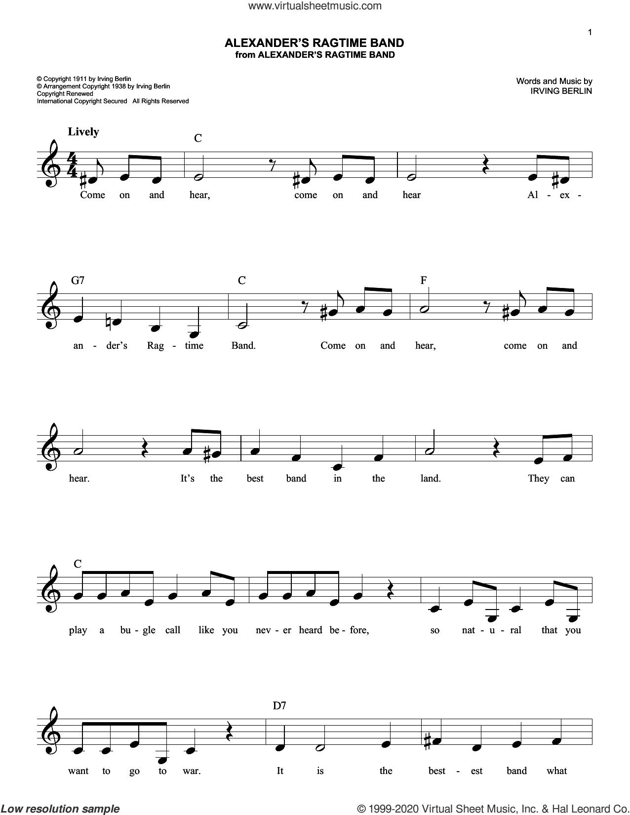 Alexander's Ragtime Band