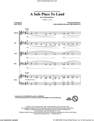 A Safe Place To Land (feat. John Legend) (arr. Mac Huff)