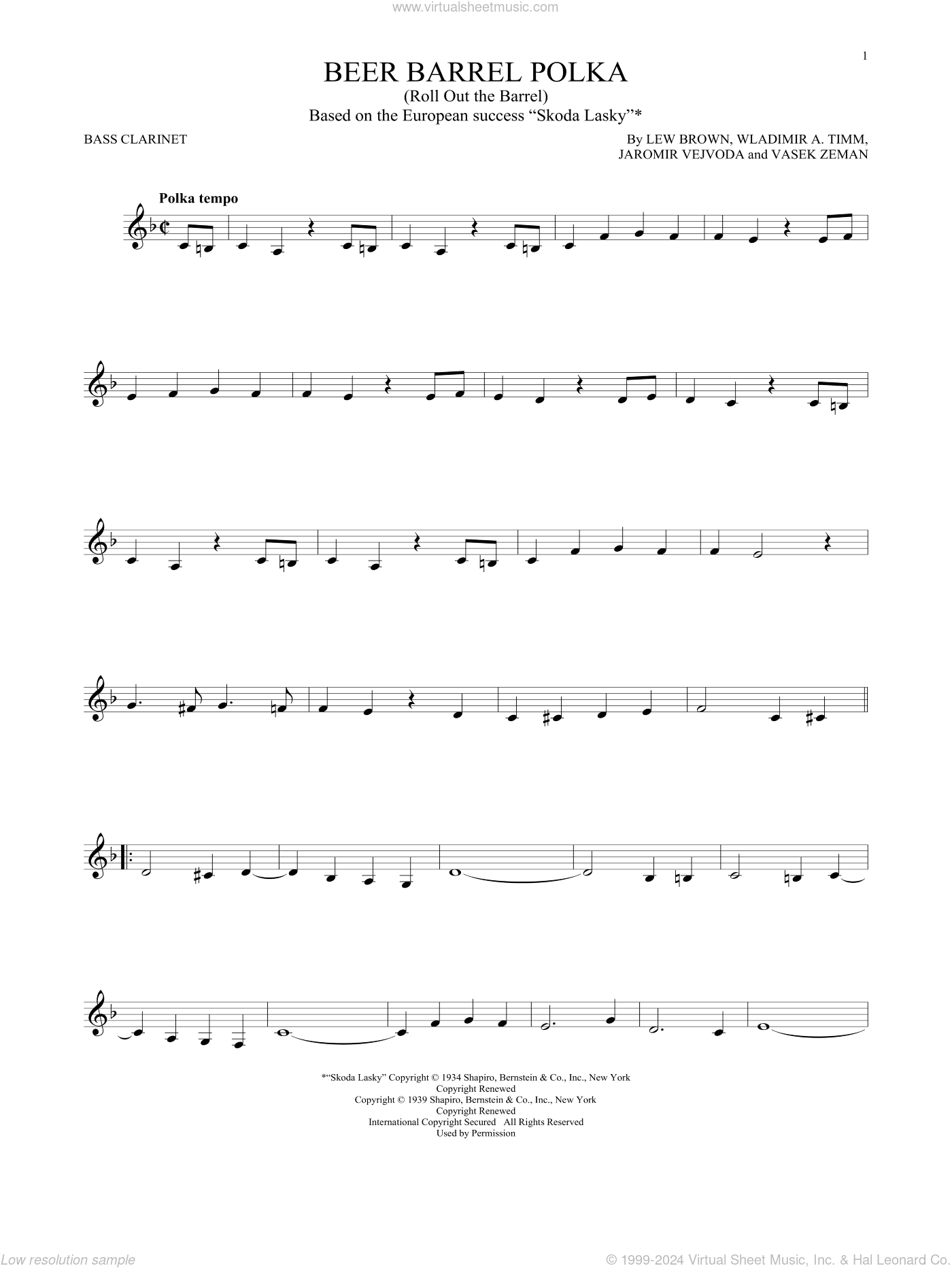 Beer Barrel Polka (Roll Out The Barrel)